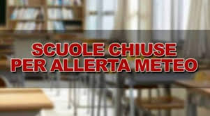 Suole chiuse per allerta meteo